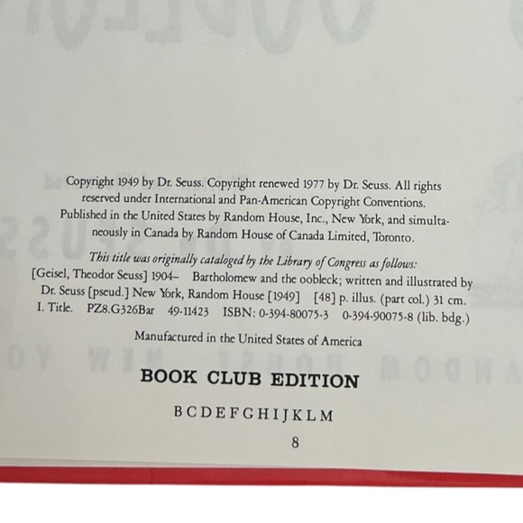 Vintage Bartholomew and the Oobleck Dr Seuss Book Childrens‎ Classic 70s - Picture 5 of 9